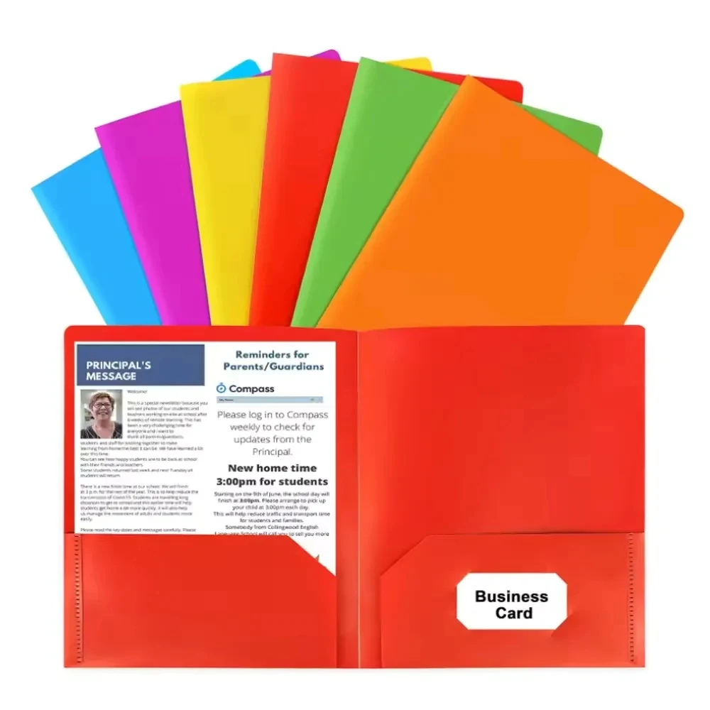 Plastic Folders with Pockets 1