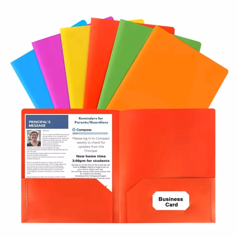 Plastic Folders with Pockets