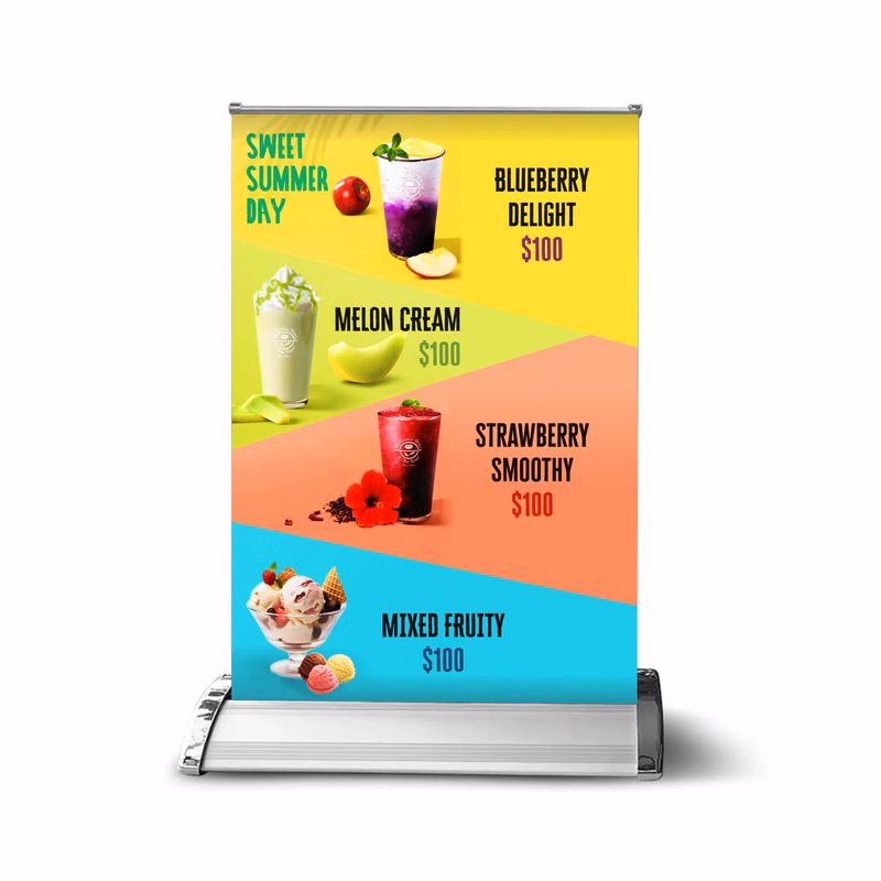 A3 Table Top Retractable Banner Product Bundle/Kit
