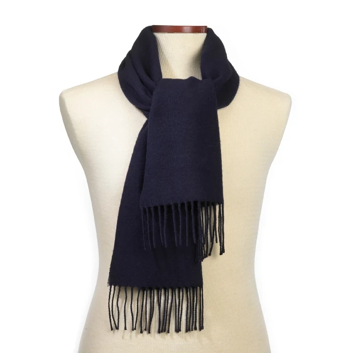 CLOSEOUT - Navy Acrylic Scarf 1