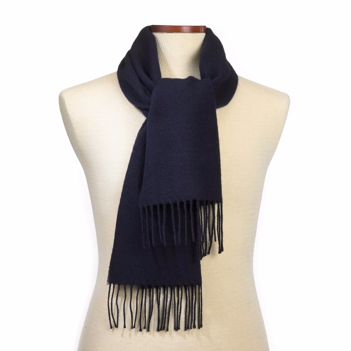 CLOSEOUT - Navy Acrylic Scarf