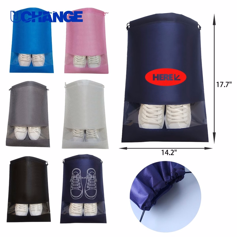 Durable Non-Woven Drawstring Shoe Bag