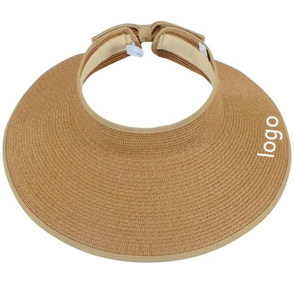 Foldable Paper Straw Visor Sun Protection Hat 1