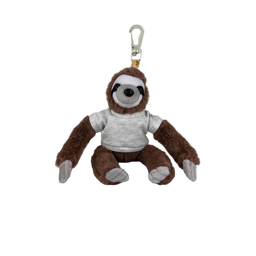 Soft Plush Sloth 4" Keychain 1
