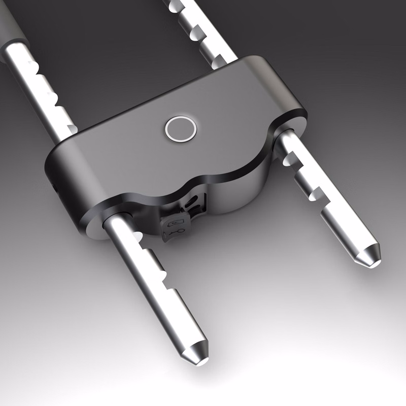 Smart U Shape Fingerprint Lock With Mechanical Key