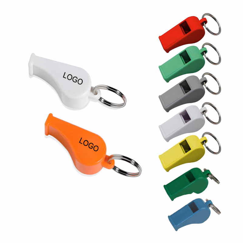 Plastic Whistle W/ Keyring