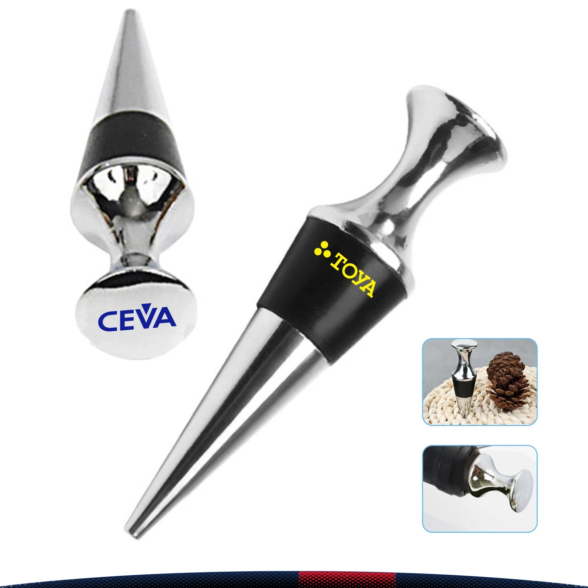 Flat-headed Cone Shape Bottle Stopper 1