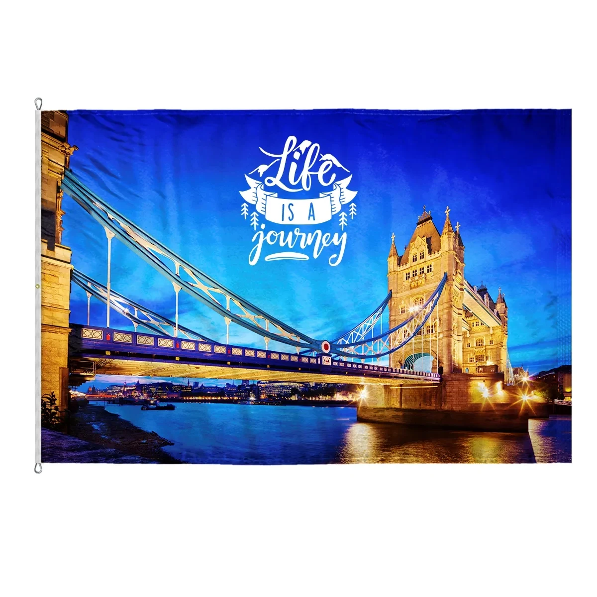 Custom Digitally Printed Flags - 8' x 12' E-Poly 1