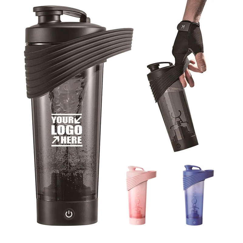 28oz Electric Shaker Bottle With Slicone Handle