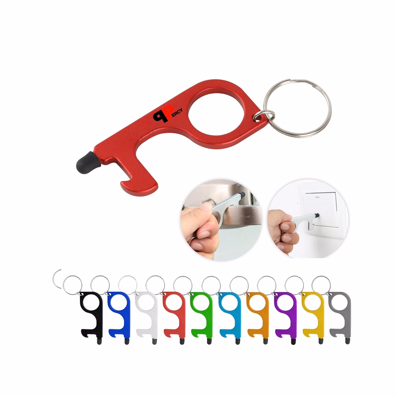 Touchless Door Opener Keychain With Stylus Tip