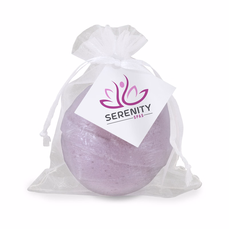 Premium Bath Bomb in Sheer Bag - Soothing Lavender