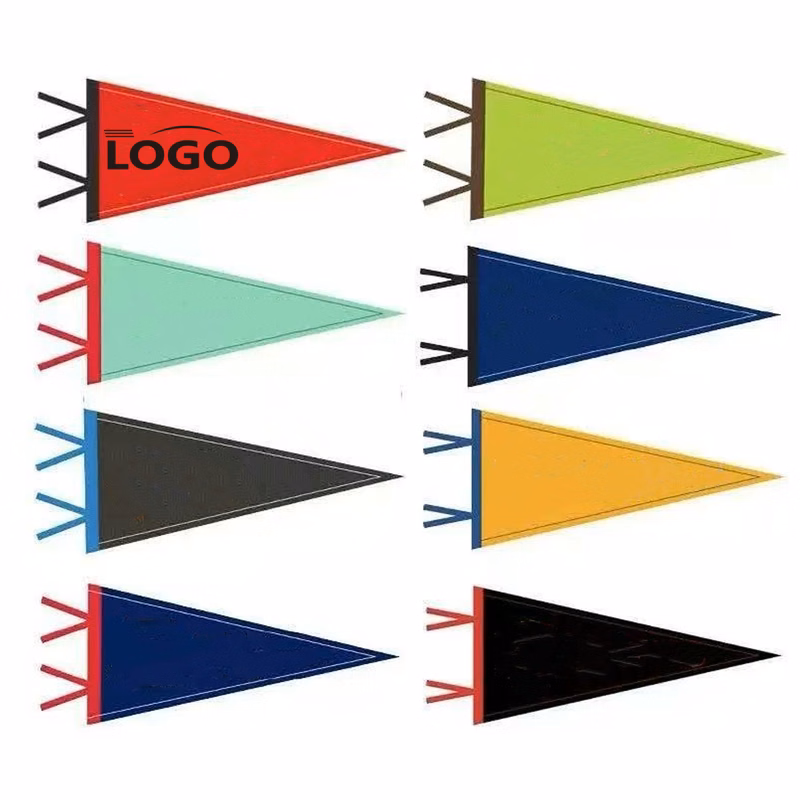 MOQ 100pcs 8" x 18" Custom Full Color Felt Pennant
