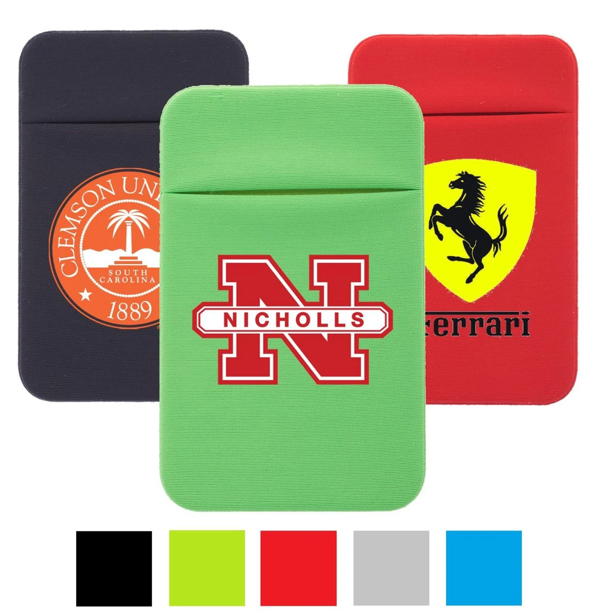 USA Knit Fabric Lycra Phone Wallet w/ Single Pocket 1