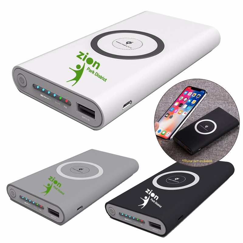 10000mAh Power Bank with Wireless Charger