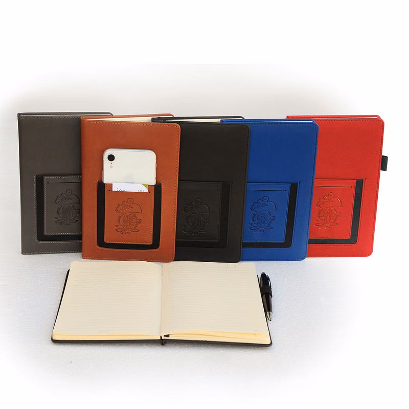Concord Phone Pocket 5  x 8  Italian PU Leather Journal (Tan)