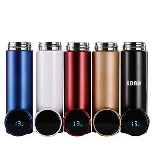 500ml Stainless Steel Water Bottle With Temperature Monitoring Lid 1