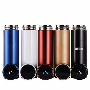 500ml Stainless Steel Water Bottle With Temperature Monitoring Lid
