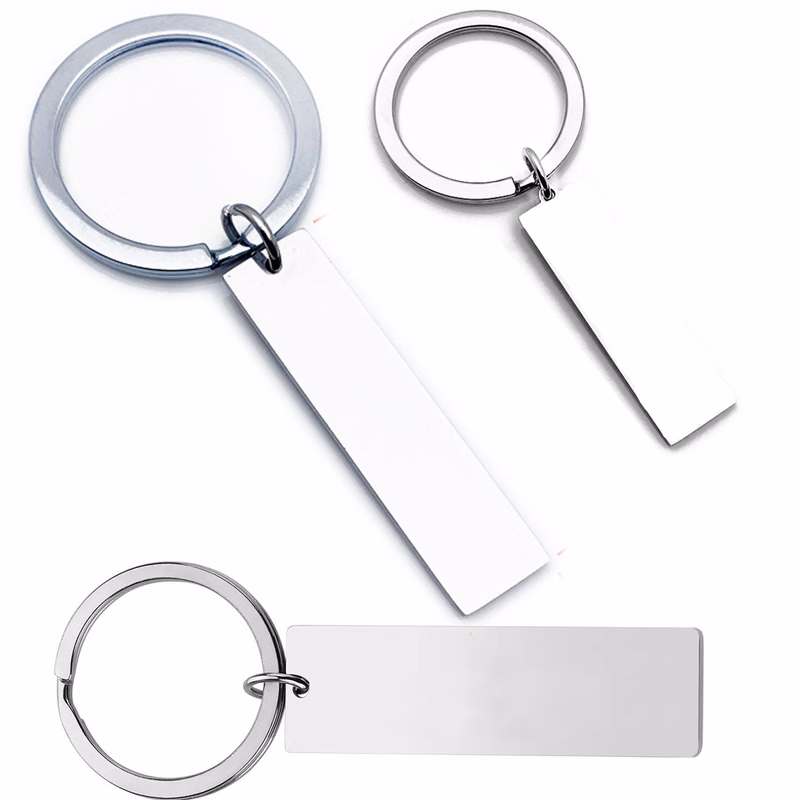 Stainless Steel Metal Lettering Nameplate Keychain