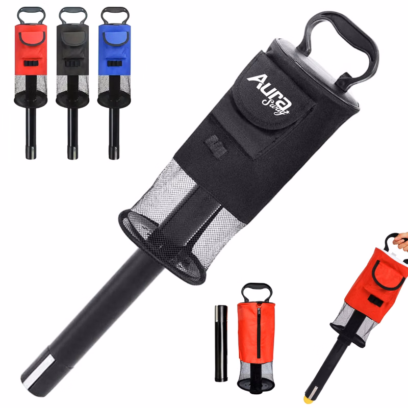 Portable Golf Ball Picker Tube W/ Detachable Mesh Bag