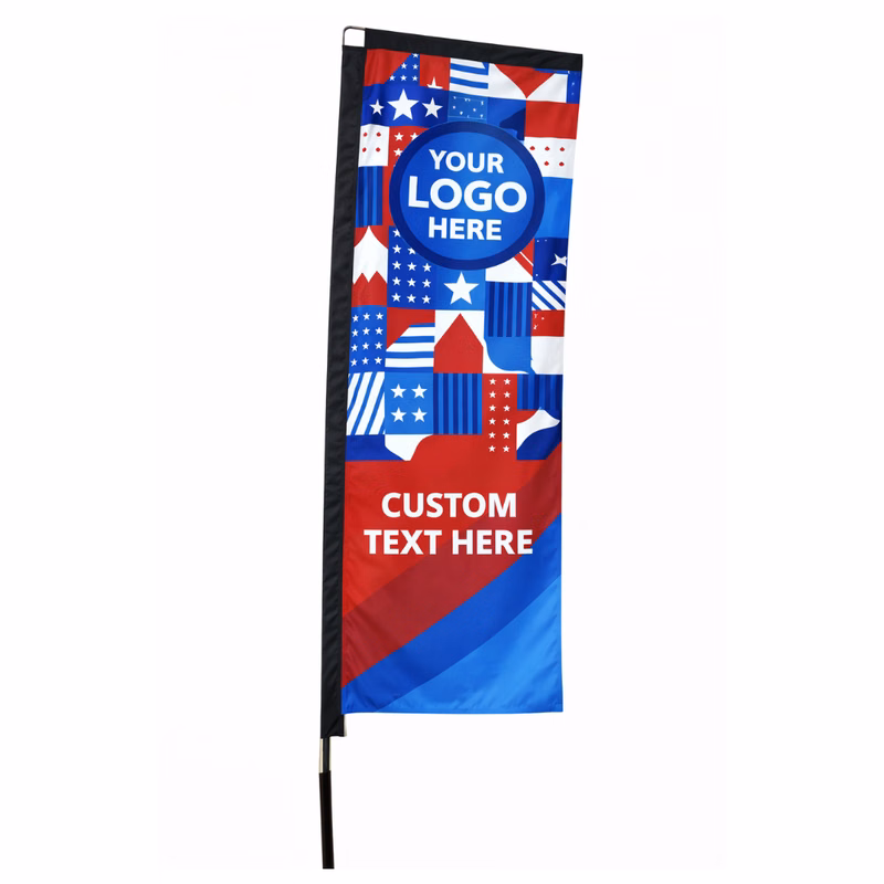 8' Banner Flag Single Sided