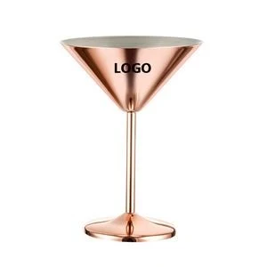8Oz Copper Electroplated Martini Cup 1