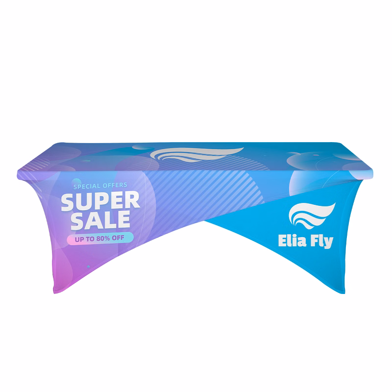 4' Cross-Over Fitted Stretch Table Cover