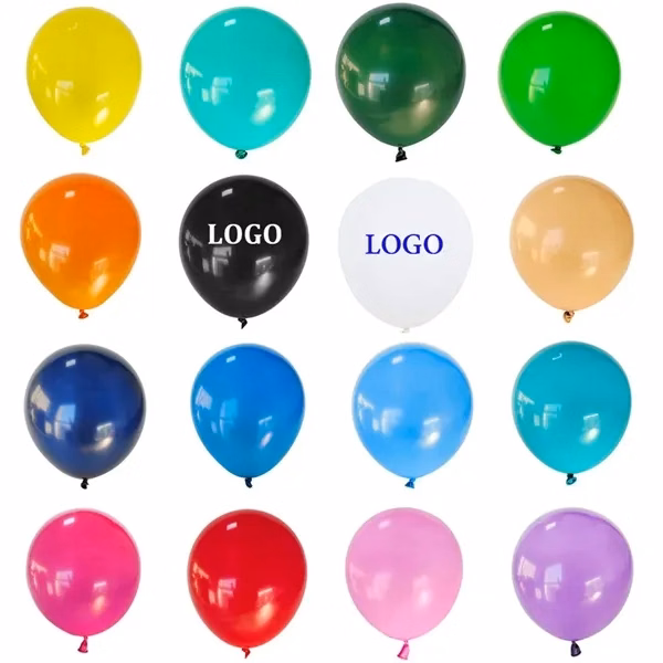 Custom 12" Natural Latex Balloon with Large Imprint Area — Brand Activation