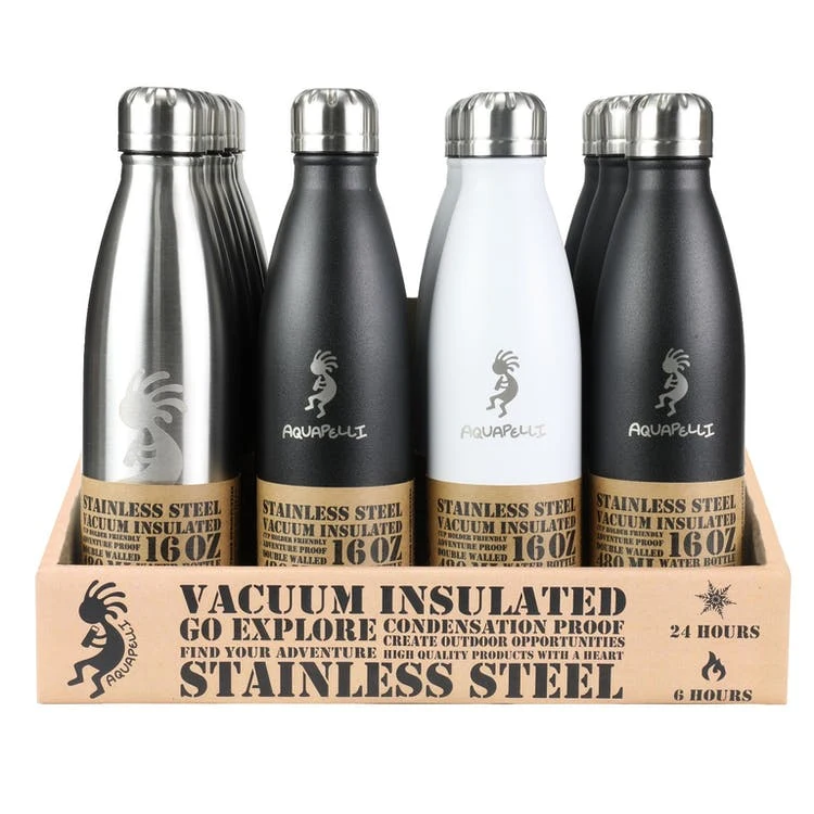 Vacuum Insulated Water Bottles - 16 oz Neutral Colors 1