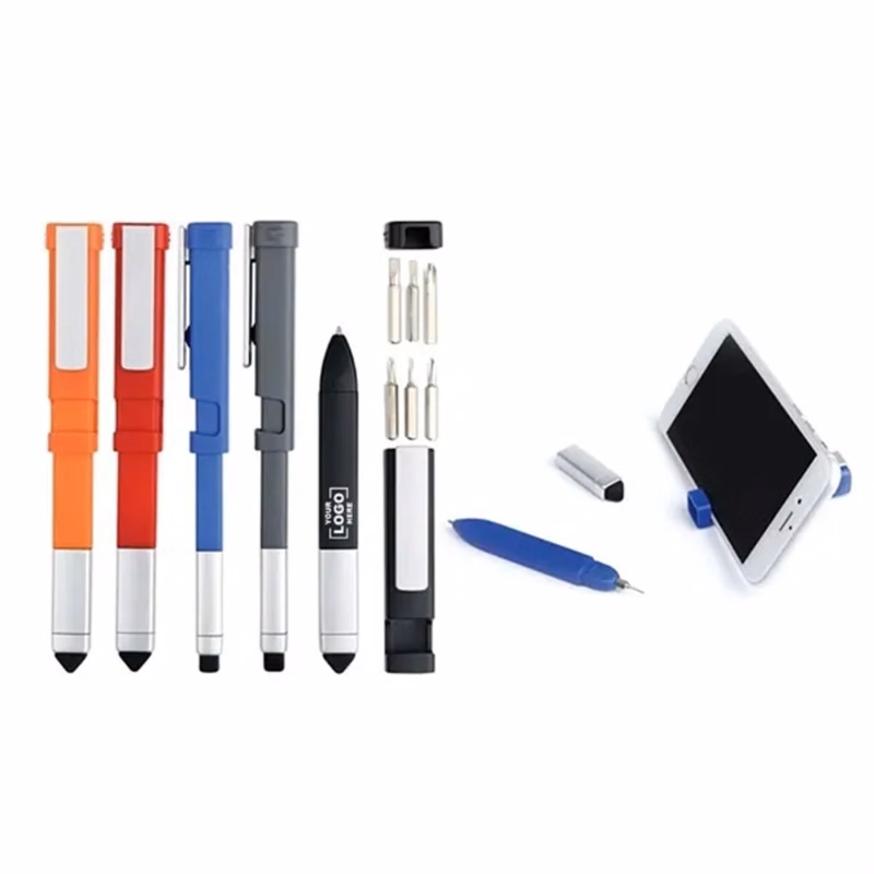 4-in-1 Tool Pen with Stand & Stylus

