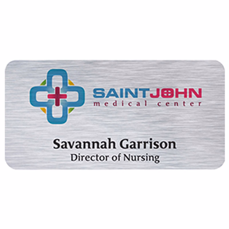 Savannah Express Metal Name Badge (Standard Size 1-1/2" x 3")