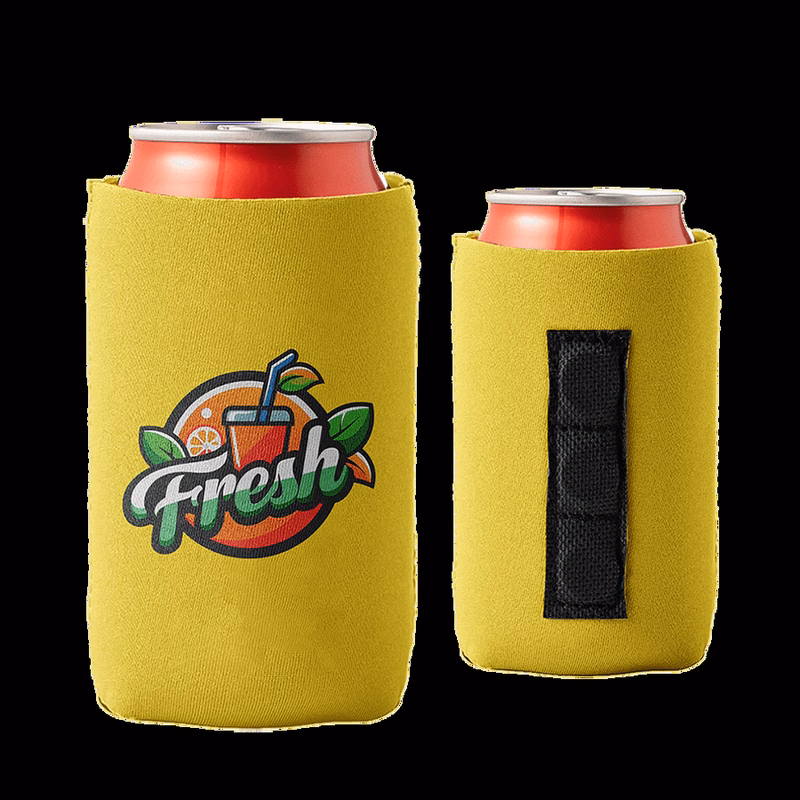 Collapsible 12 Oz Can Kooler w/ Magnets & Custom Logo - 3mm