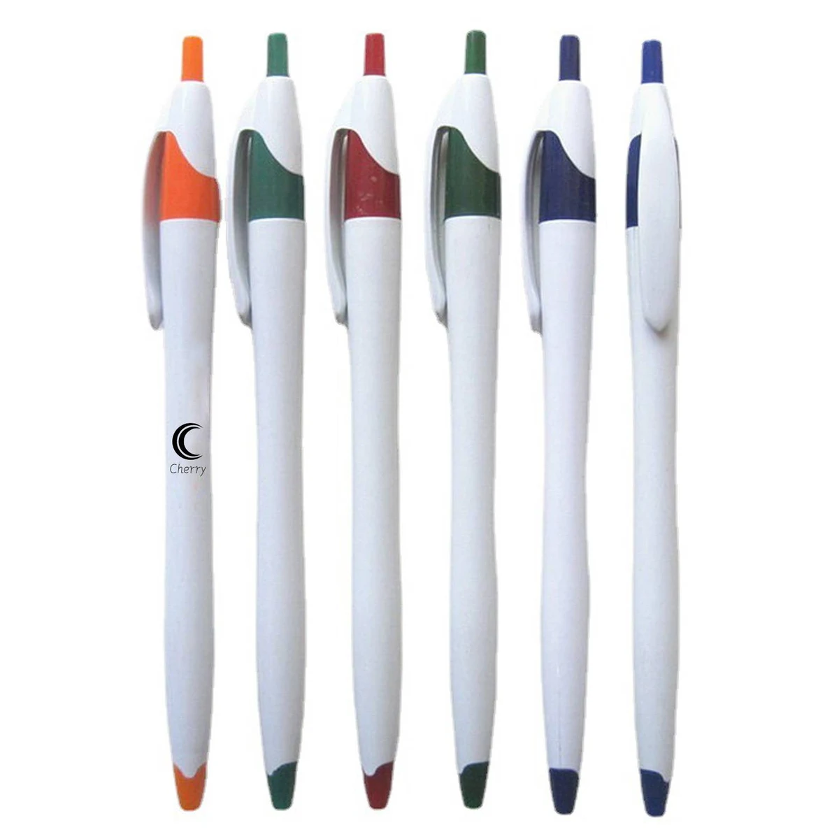 Slim Click Plastic Logo Pen, custom pen with logo imprint 1