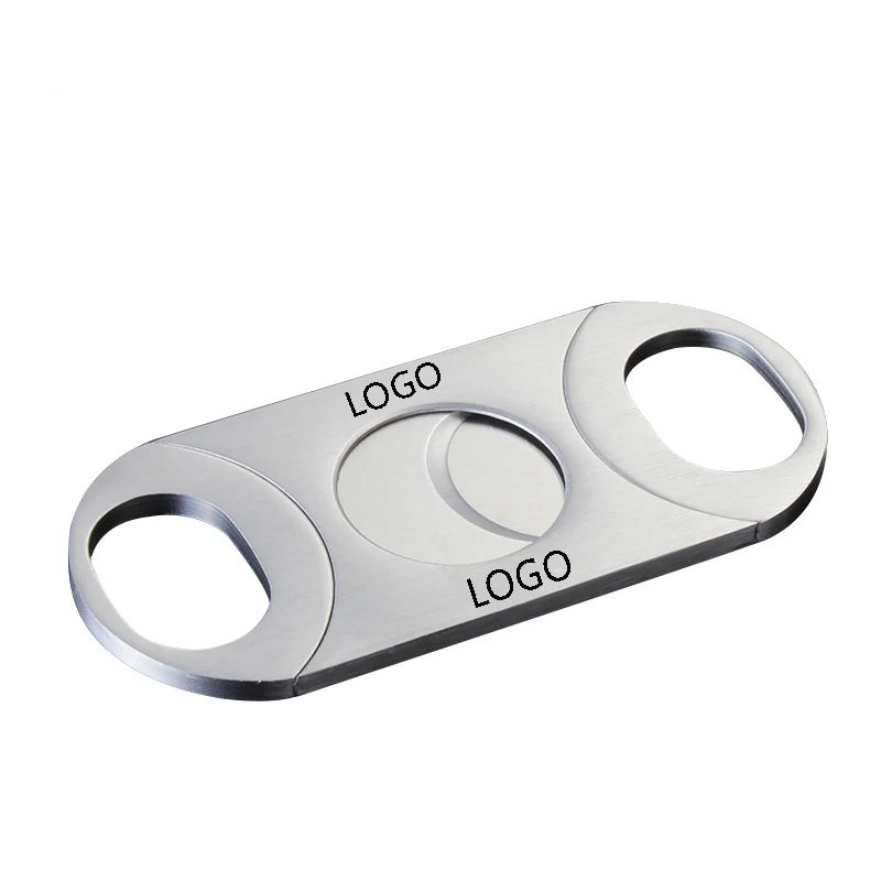 3D Laser Engraved Stainless Steel Hand Cigar Cutter 1