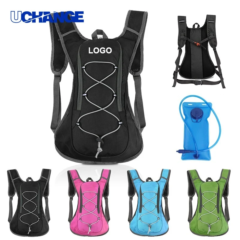 Two-Layer Hydration Backpack with 2L Water Bladder Set 1