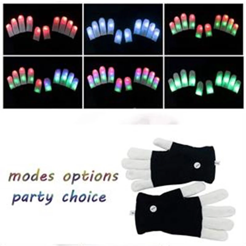 Fingertips Flashing LED Gloves 1