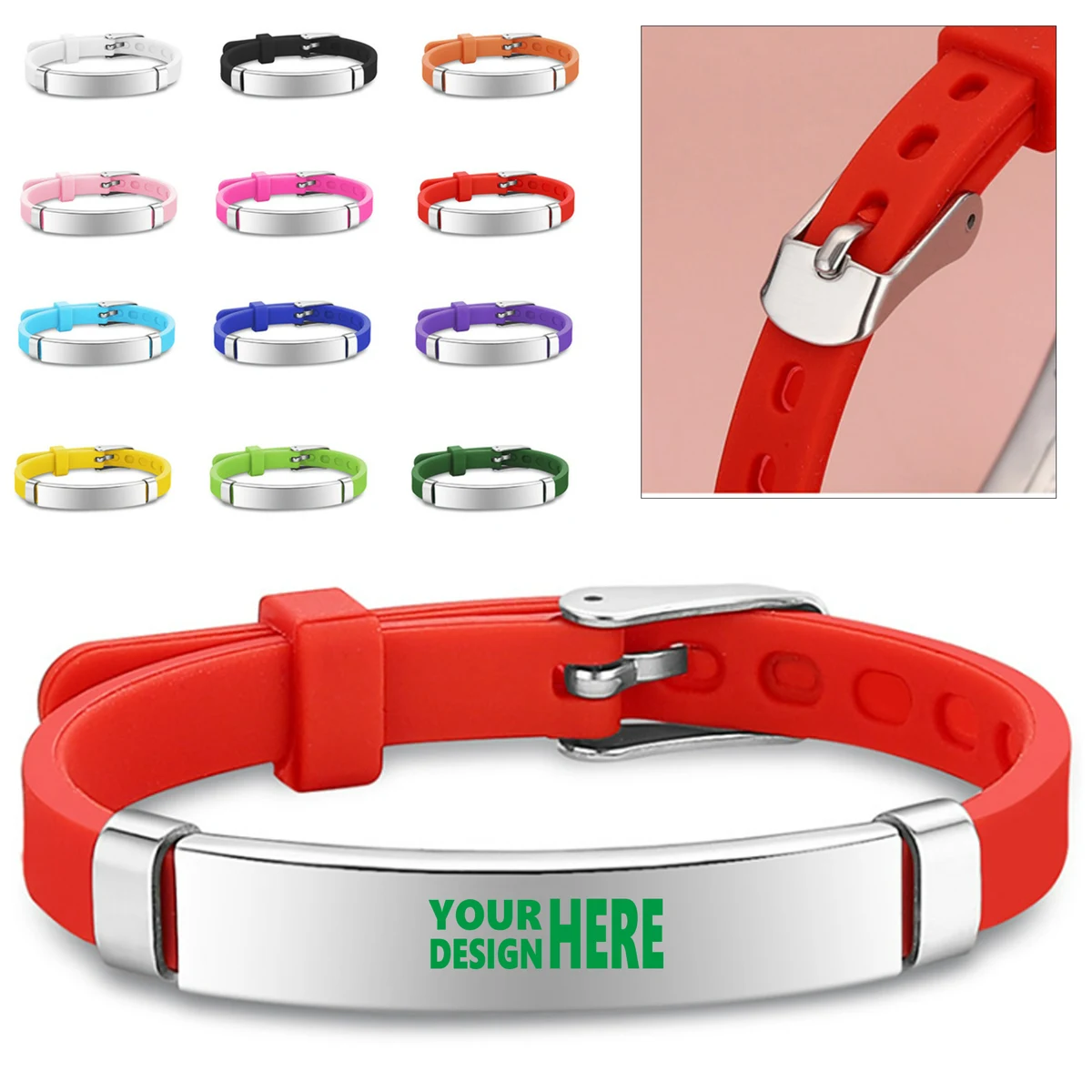 Stylish Glossy Silicone Bracelet 1