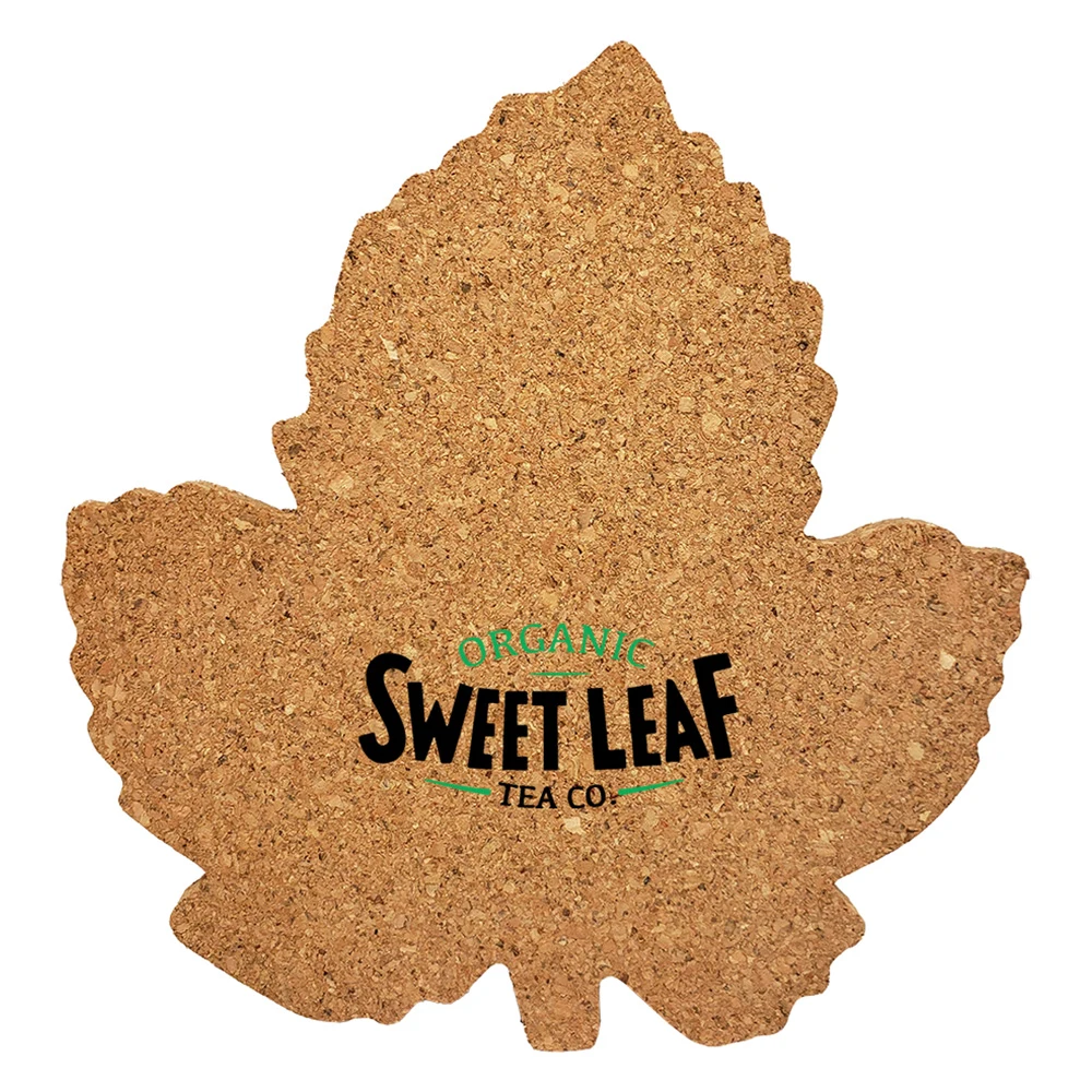 Cork Coaster Leaf 1