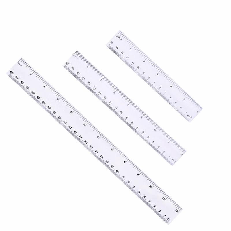 Transparent Double Scale Ruler