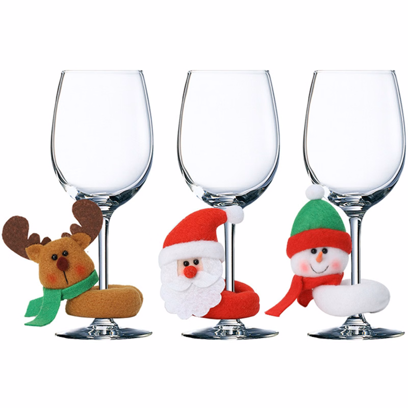 Christmas Wine Goblet Cover