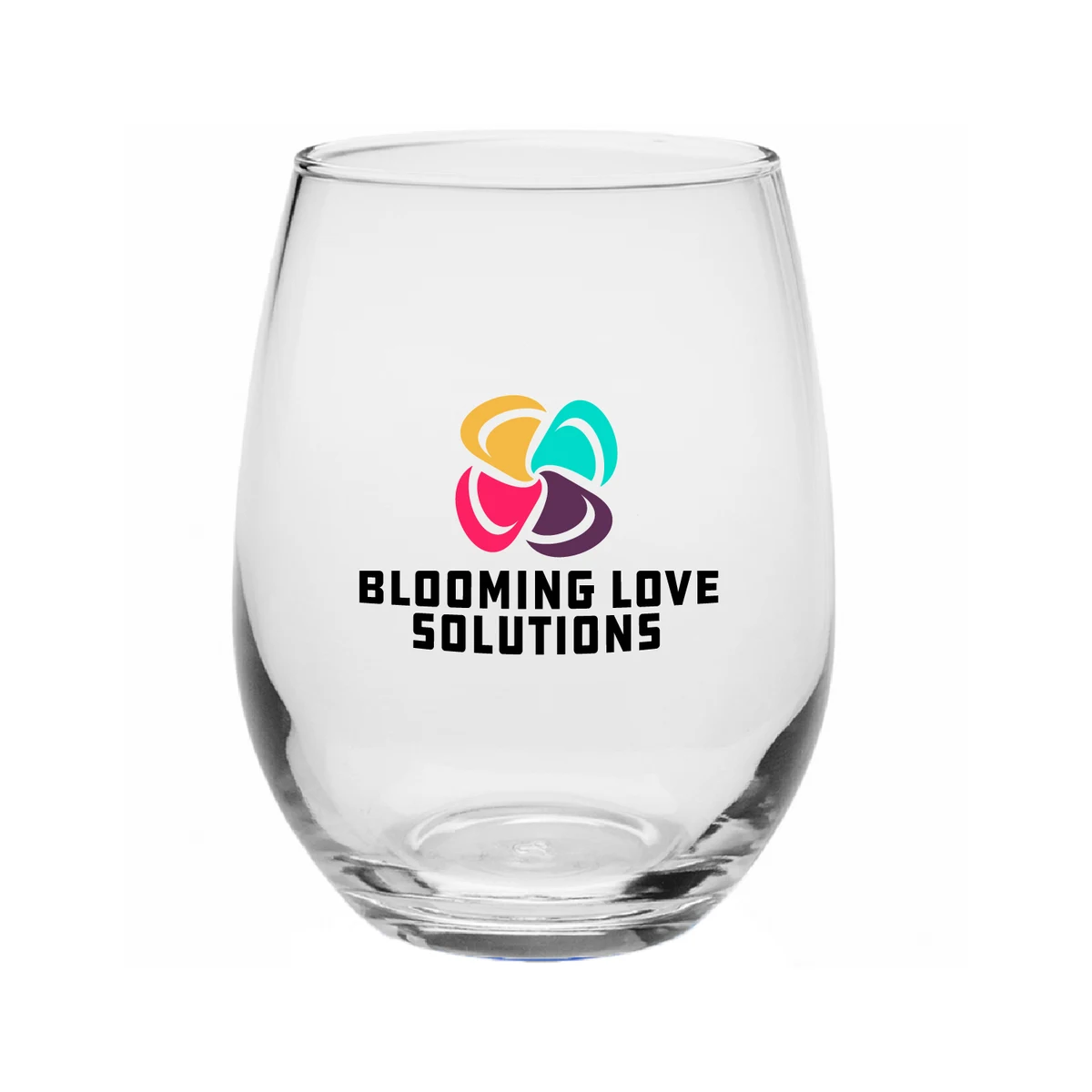 9 oz. Tulip Stemless Wine Glass (Full Color Imprint) 1