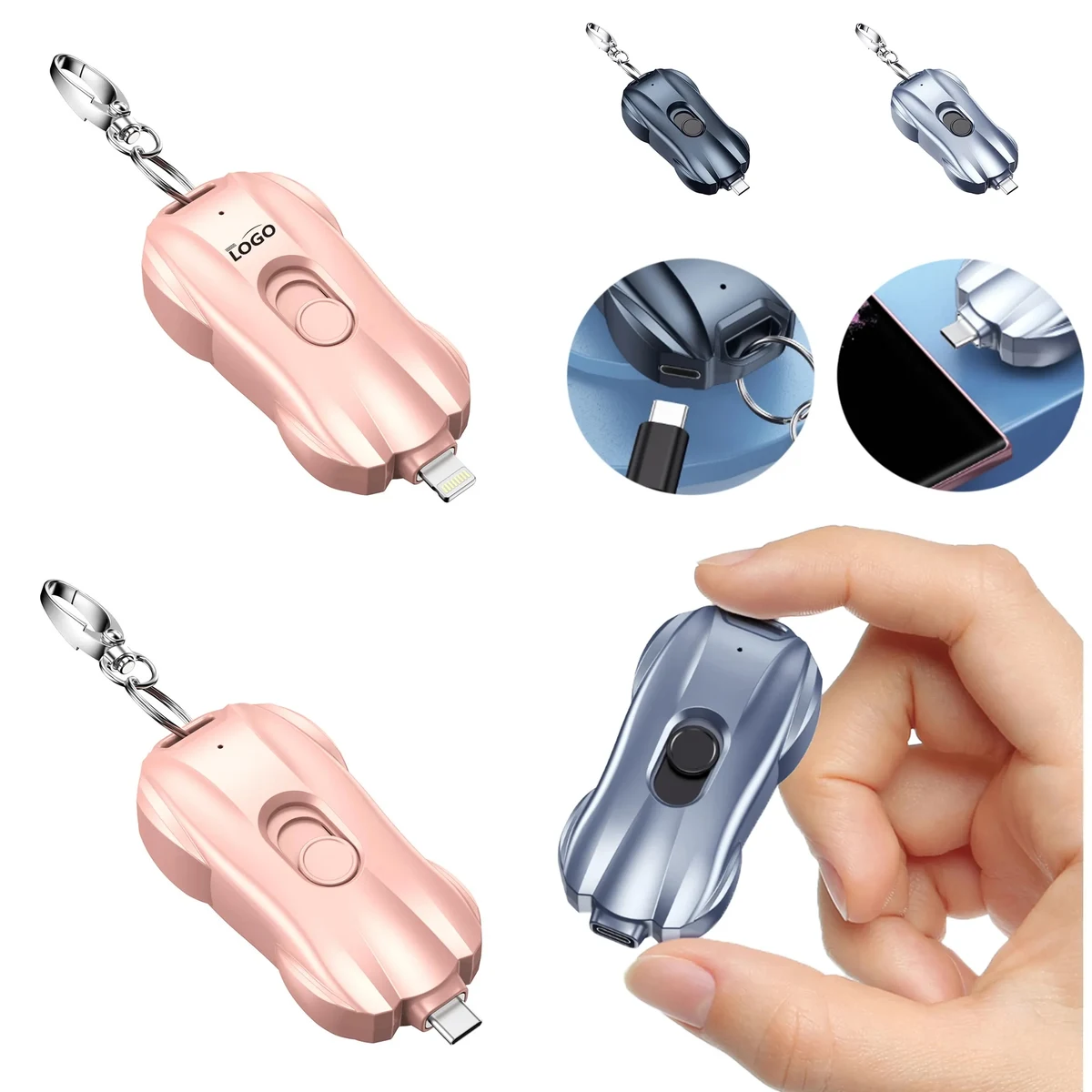 1500mA Portable Mini Keychain Emergency Charging Bank 1