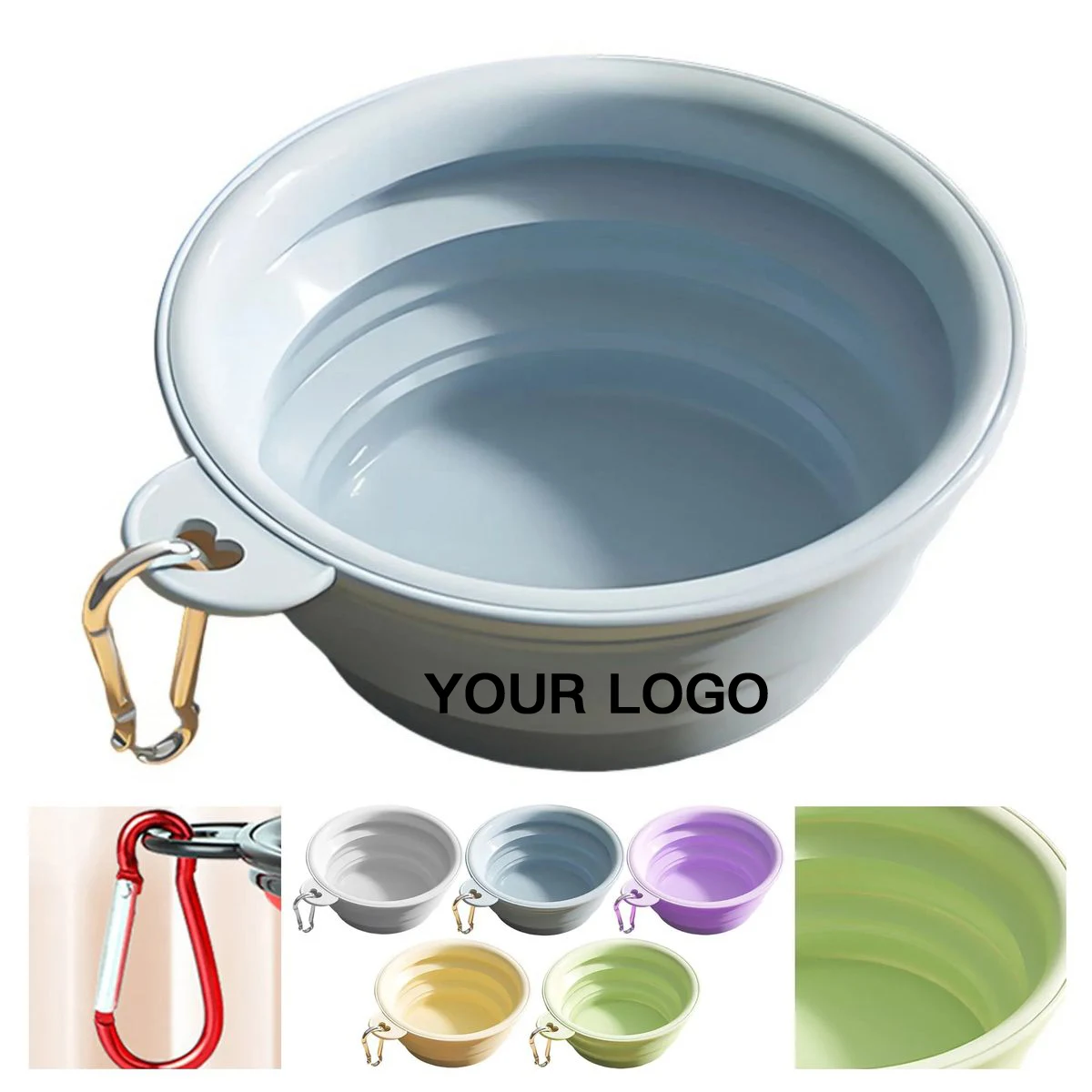 Foldable Silicone Pet Bowl for Outdoor Use 1