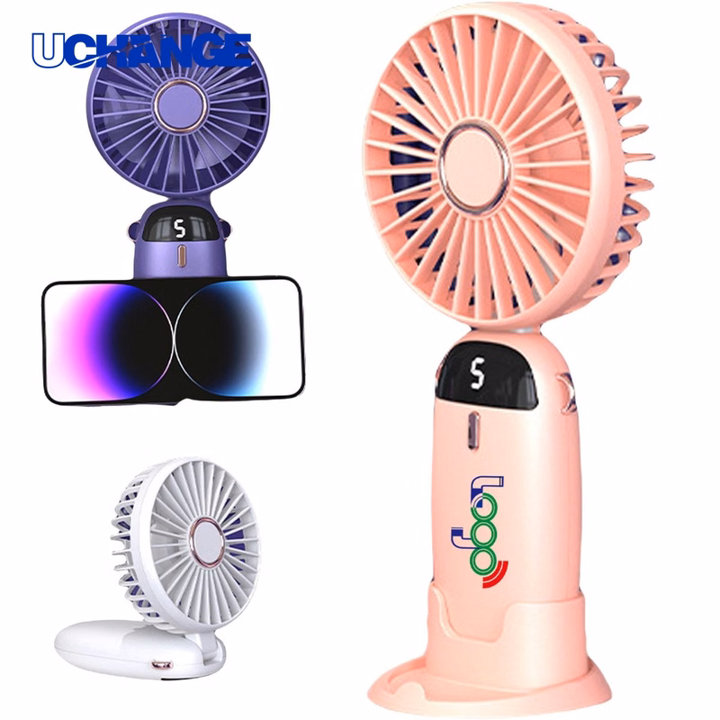 Portable Fan with Mobile Phone Holder