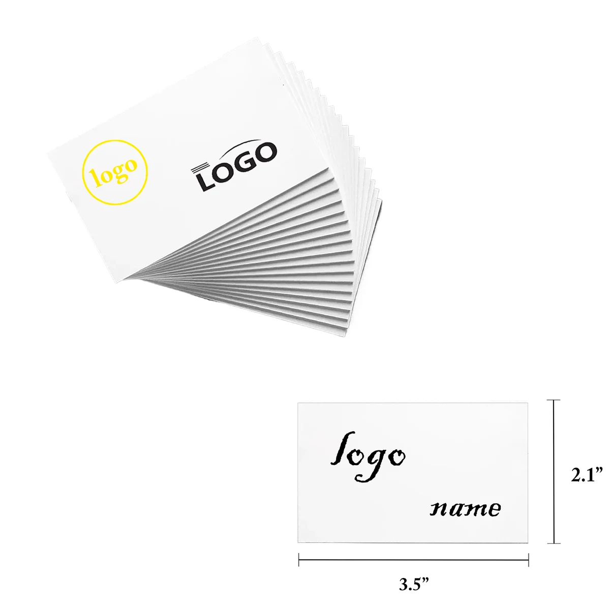 Foil Stamped Glossy Laminated Business Cards 300g 1