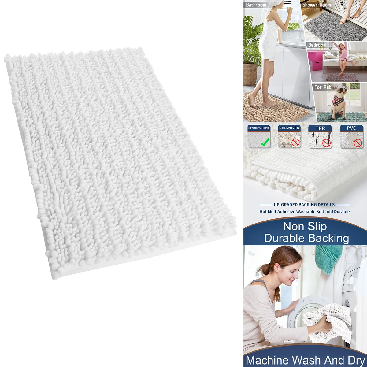 Original Luxury Chenille Bath Mat 1