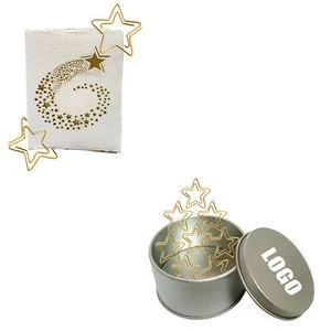 Gold Star Paper Clips with Tin Box 1