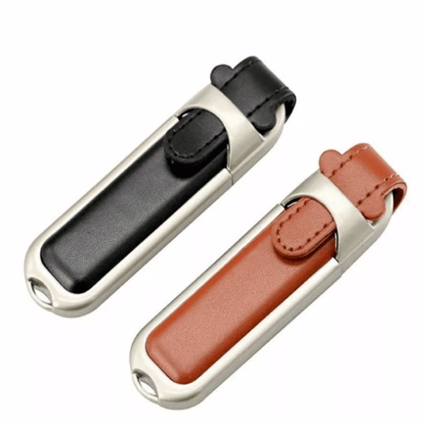 Leather Casing Aluminum Body PCB USB Drive