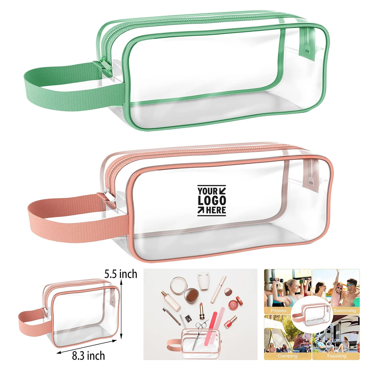 Clear Cosmetics Bag 1