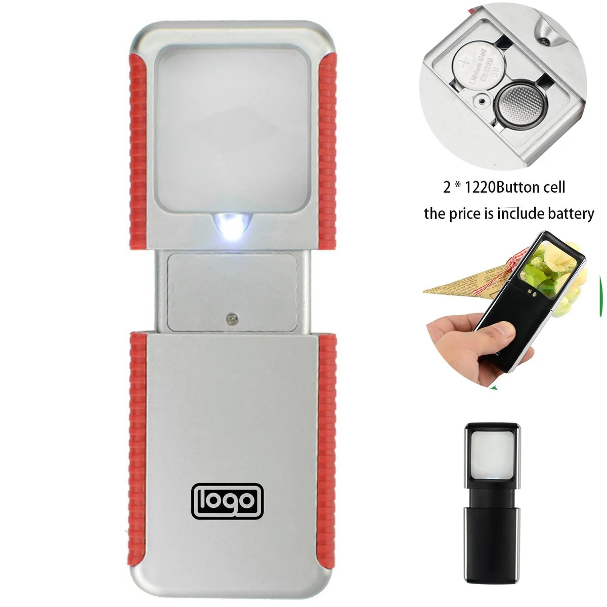 Retractable LED Lighted Magnifying Glass 1