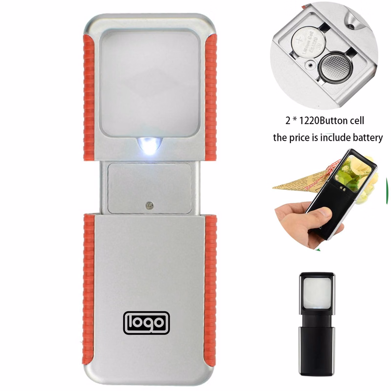 Retractable LED Lighted Magnifying Glass